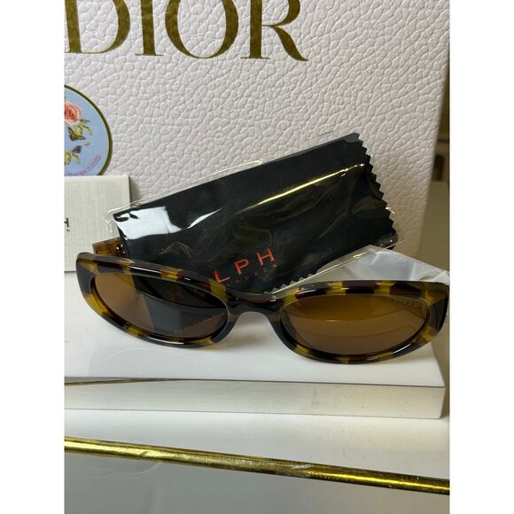 Ralph by Ralph Lauren Accessories - Ralph By Ralph Lauren Yellow Havana Dark Brown Lense (RA5306U 583673)-NEW w CASE